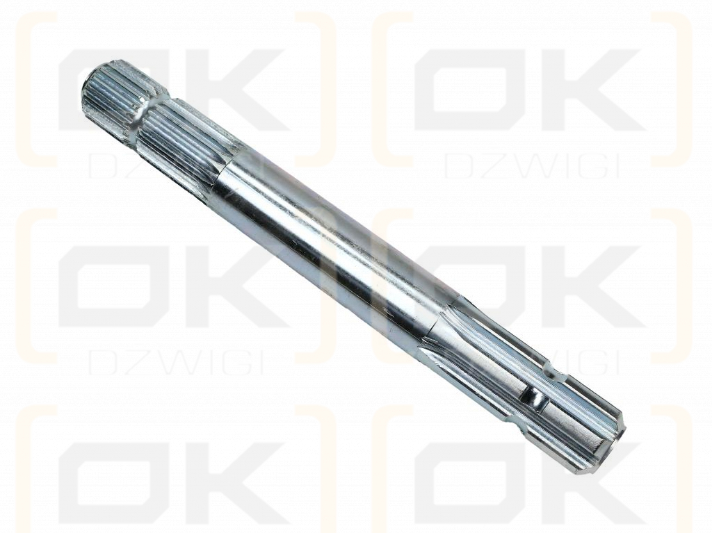 Wałek, WOM frezowany dwustronnie 300mm Z21 - 1 3/8 na Z6 - 1 3/8, Waryński