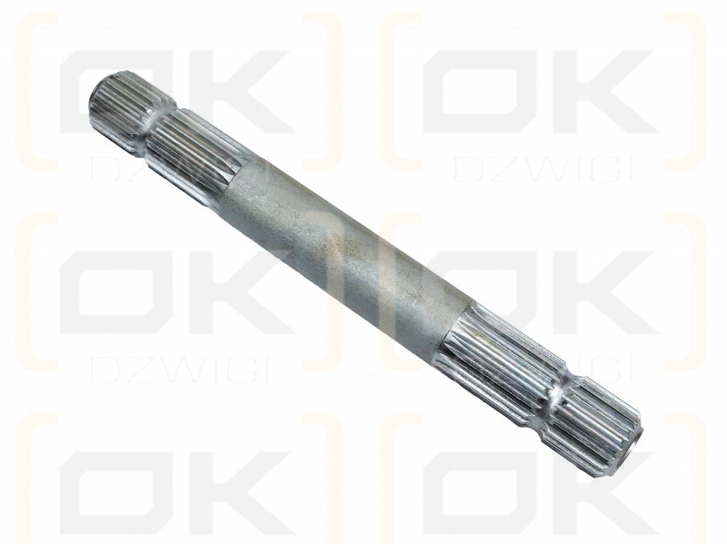 Wałek, WOM frezowany dwustronnie 300mm Z21 - 1 3/8, Waryński