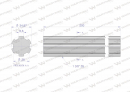 Wałek, WOM frezowany całościowo 200mm Z6 - 1 3/8, Waryński