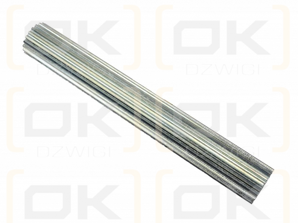 Shaft, PTO milled entirely 250mm Z21 - 1 3/8, Waryński