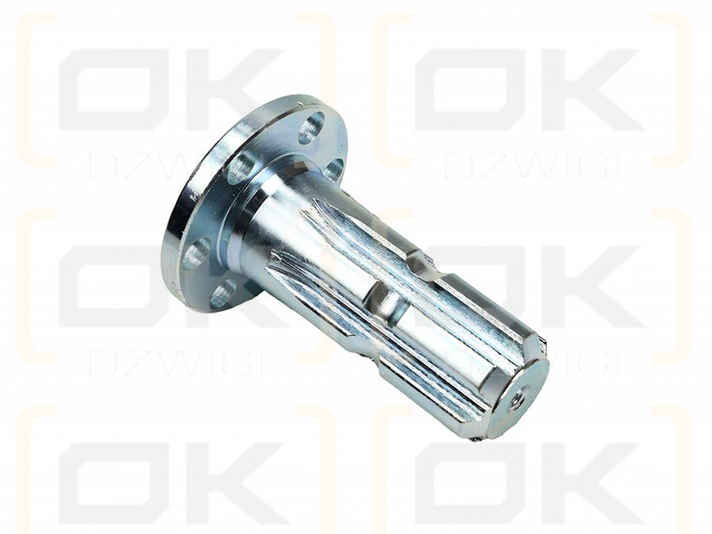 Wałek, WOM z kołnierzem na 6 otworów adapter Z6 - 1 3/8, Waryński