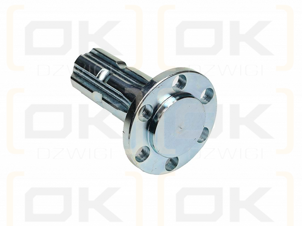 Wałek, WOM z kołnierzem na 6 otworów adapter Z6 - 1 3/8, Waryński