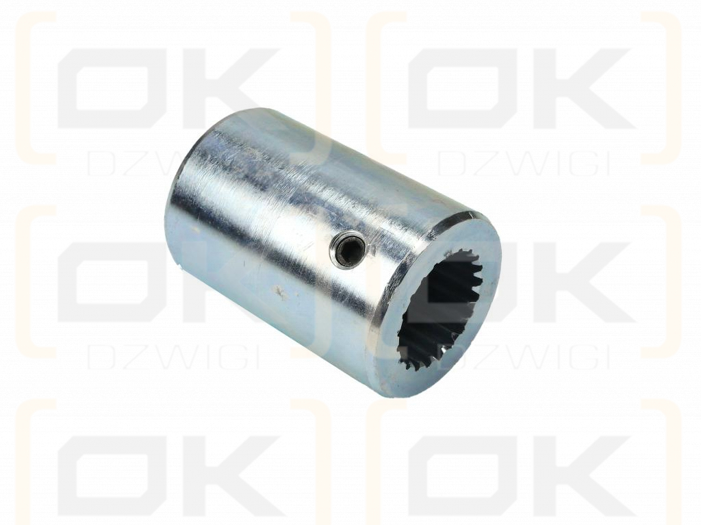 Tuleja, WOM łącząca frezowana 100mm Z21 - 1 3/8, Waryński