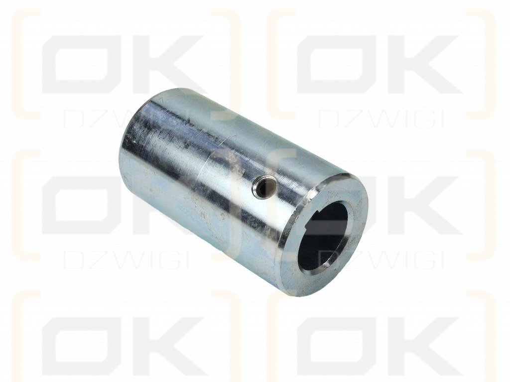 Tuleja, łącząca otwór fi 35mm z rowkiem na wpust 10mm 100mm, Waryński