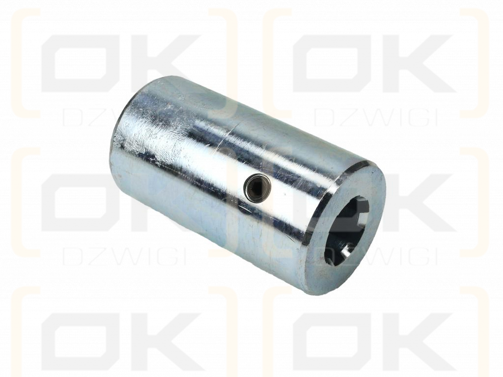 Tuleja, WOM łącząca frezowana 100mm Z6 - 1 1/8, Waryński