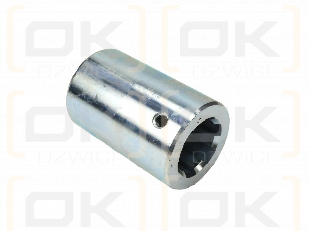 Tuleja, WOM łącząca frezowana 100mm Z6 - 1 3/4, Waryński