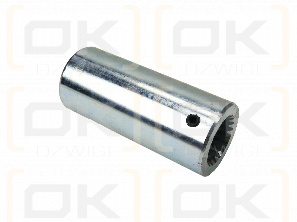 Tuleja, WOM łącząca frezowana 100mm Z20 - 1 3/4, Waryński