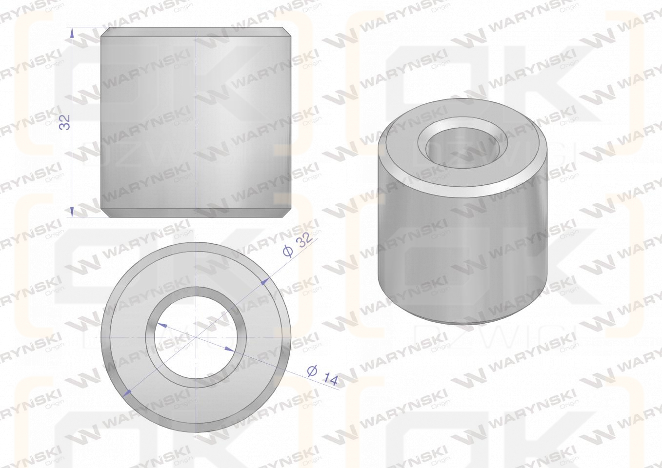 Mocowanie palca tulejka zastosowanie Lely Waryński ( sprzedawane po 3 )