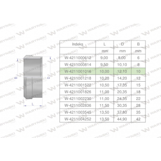 Pierścień zacinający hydrauliczny (DPR10L/S) 10L/10S Waryński ( sprzedawane po 20 )