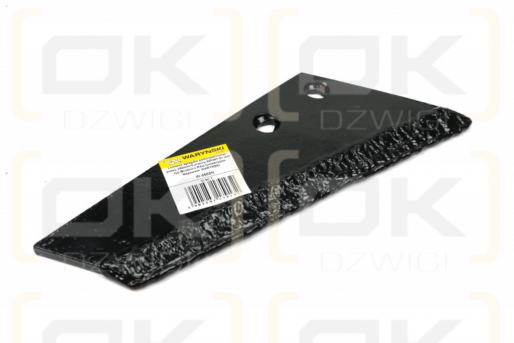 Lemiesz agregatu podorywkowego prawy 260mm/2-otwory 925361 Gruber typ Brodnica RAU Uniwersalne Napawane WARYŃSKI