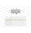 Złączka hydrauliczna metryczna grodziowa BB M14x1.5 08L z przeciwnakrętką (XSV) Waryński ( sprzedawane po 2 )