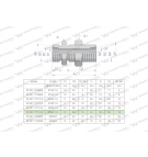 Złączka hydrauliczna metryczna grodziowa BB M26x1.5 18L z przeciwnakrętką (XSV) Waryńśki