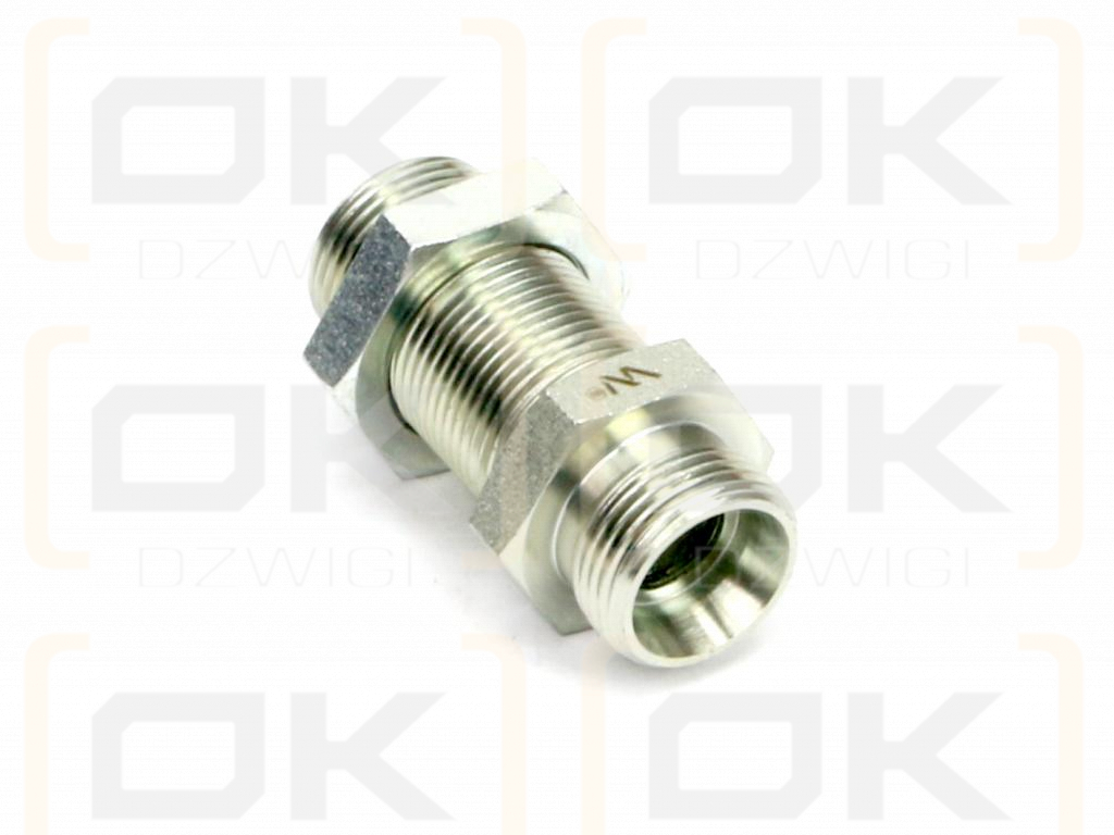Złączka hydrauliczna metryczna grodziowa BB M26x1.5 18L z przeciwnakrętką (XSV) Waryńśki