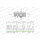 Złączka hydrauliczna metryczna grodziowa BB M30x2 22L z przeciwnakrętką (XSV) Waryński