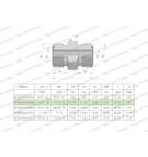 Złączka hydrauliczna calowa BB 11/16
