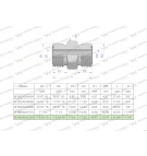 Złączka hydrauliczna calowa BB 1 3/16