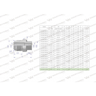 Przyłączka hydrauliczna BB 1 5/16