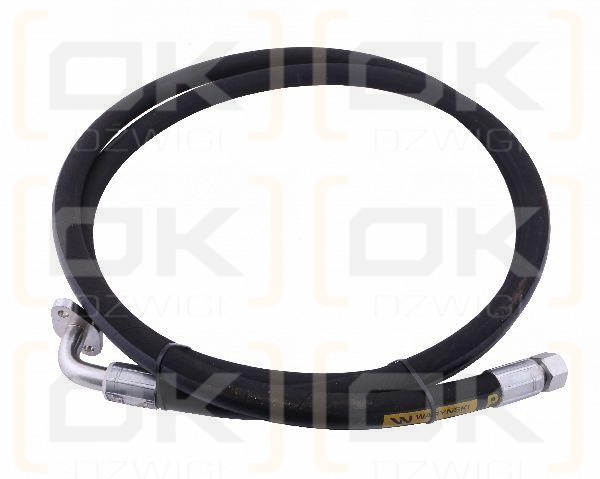 Przewód hydrauliczny 250 bar DN16-2SN kątowa 90 kryza (5050900130; 5050900050) długi do Bizon 25.0MPa Waryński