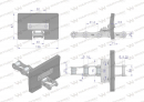 Łańcuch podajnika ziarnowego kpl. 38 łopatek 86 x 136 mm zastosowanie 5058200335 Bizon Rekord Waryński