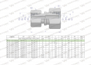 Złączka hydrauliczna metryczna AA M14x1.5 08L x M12x1.5 06L Waryński ( sprzedawane po 2 )