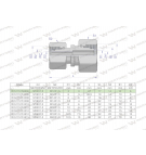 Złączka hydrauliczna metryczna AA M14x1.5 08L x M12x1.5 06L Waryński ( sprzedawane po 2 )