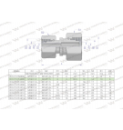 Złączka hydrauliczna metryczna AA M16x1.5 10L x M12x1.5 06L Waryński ( sprzedawane po 2 )