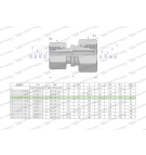 Złączka hydrauliczna metryczna AA M16x1.5 10L x M14x1.5 08L Waryński ( sprzedawane po 2 )