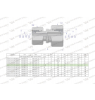 Złączka hydrauliczna metryczna AA M18x1.5 12L x M14x1.5 08L Waryński ( sprzedawane po 2 )