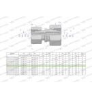 Złączka hydrauliczna metryczna AA M18x1.5 12L x M16x1.5 10L Waryński ( sprzedawane po 5 )