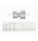 Złączka hydrauliczna metryczna AA M22x1.5 15L x M18x1.5 12L Waryński ( sprzedawane po 5 )