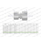 Złączka hydrauliczna metryczna AA M26x1.5 18L x M18x1.5 12L Waryński