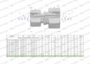 Złączka hydrauliczna metryczna AA M26x1.5 18L x M22x1.5 15L Waryński