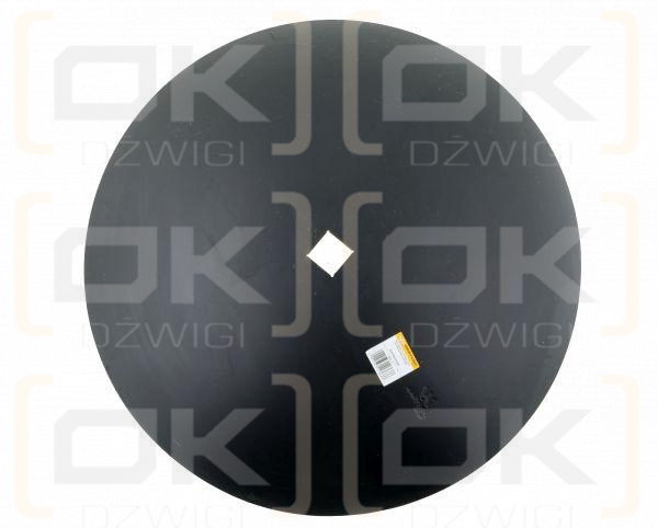 Talerz gładki fi 660 otwór 35x35 stal borowa 8mm Waryński