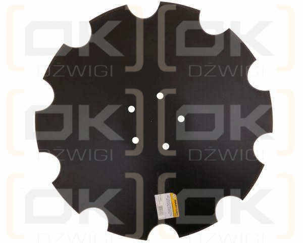 Talerz uzębiony Z-10 fi 460 mocowanie 5 / 105mm grubość 6mm zastosowanie Horsch Farmet stal borowa Waryński 28071304 3002223 3003144