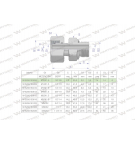 Przyłączka hydrauliczna AB (EVGE) M12x1.5 06L x 1/8