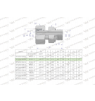 Przyłączka hydrauliczna AB (EVGE) M14x1.5 08L x 1/4