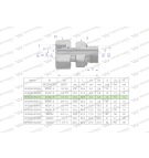 Przyłączka hydrauliczna AB (EVGE) M16x1.5 10L x 1/4