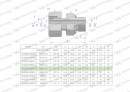 Przyłączka hydrauliczna AB (EVGE) M22x1.5 15L x 1/2