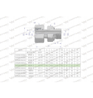 Przyłączka hydrauliczna AB (EVGE) M22x1.5 15L x 1/2