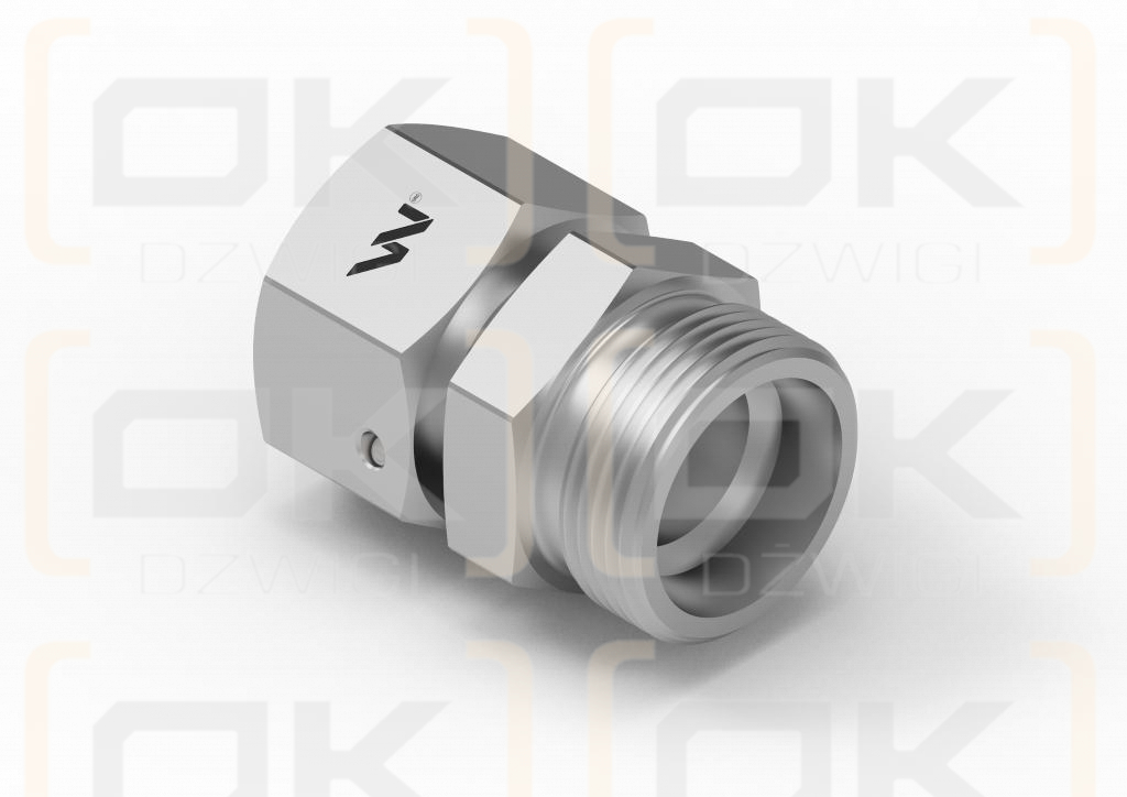 Złączka hydrauliczna metryczna AB (XKOR) A-M22x1.5 15L / B-M27x2 18L Waryński ( sprzedawane po 2 )