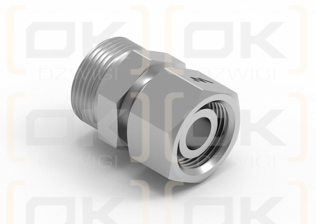 Złączka hydrauliczna metryczna AB (XKOR) A-M30x2 22L / B-M30x2 22L Waryński