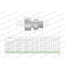 Przyłączka hydrauliczna metryczna AB (EVGE) M26x1.5 18L x M22x1.5 ED Waryński ( sprzedawane po 2 )