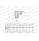 Kolanko hydrauliczne calowe BB 3/8