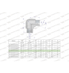 Kolanko hydrauliczne calowe BB 1/2