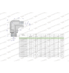 Kolanko hydrauliczne nastawne calowe BB 1/4