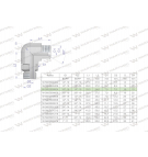 Kolanko hydrauliczne nastawne calowe BB 3/8