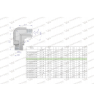 Kolanko hydrauliczne nastawne calowe BB 3/8