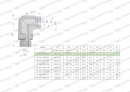 Kolanko hydrauliczne nastawne BB M12x1.5 06L x 1/8
