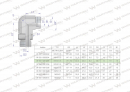 Kolanko hydrauliczne nastawne BB M16x1.5 10L x 1/4