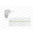 Kolanko hydrauliczne nastawne BB M16x1.5 10L x 1/4
